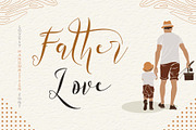 Father Love, a Script Font by Yoga Letter (Thumbnail 1 of 6)