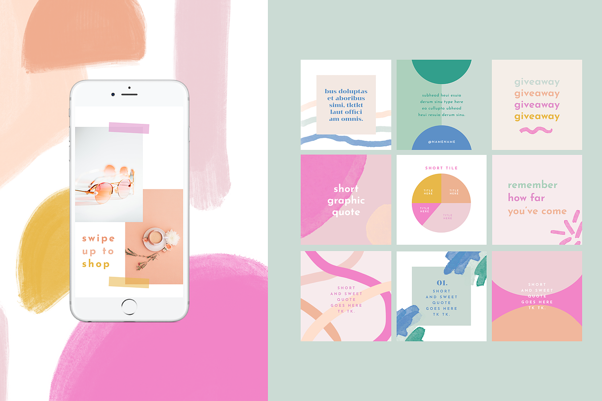 Playful Instagram Template Bundle, a Social Media Template by Brighten Made (Photo 4 of 4)