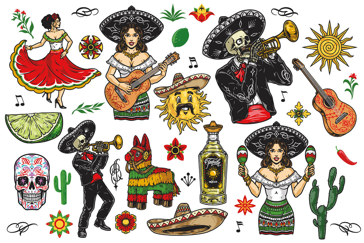 Cinco de Mayo illustrations, a Branding & Logo Template by DGIM studio (Photo 4 of 11)