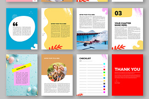 Colorful E-book Design Template