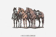 Western Horse PNG, Western, an Illustration by SharpMarketplace (Thumbnail 1 of 9)