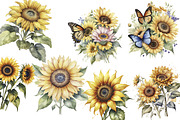 Print Set Sunflowers, an Object Graphic by ArtOfSoul (Thumbnail 2 of 7)