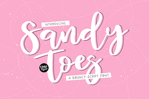 SANDY TOES Bouncy Script Font