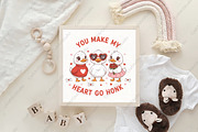 You Make My Heart Valentine Goose, an Illustration by CraftArtStudio (Thumbnail 4 of 4)