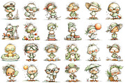 Summer Funny Chick Clipart, an Illustration by designcity5 (Thumbnail 2 of 5)