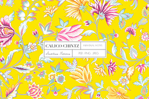 Calico, A Seamless Chintz Pattern