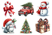 Watercolor Christmas Clipart, an Illustration by Daily.Designs (Thumbnail 2 of 4)