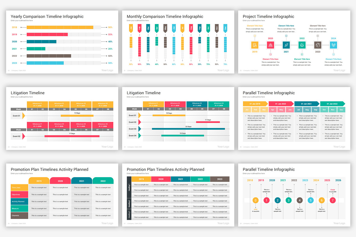 Timeline PowerPoint Template, a Presentation Template by SlideOne (Photo 7 of 12)