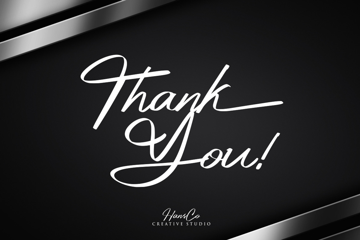Platinum Signature Font, a Handwritten Font by Burhan Afif (Photo 9 of 9)