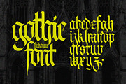 Gothic font 04, a Blackletter Font by GeekClick (Thumbnail 5 of 9)