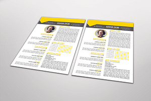 Racio Resume Template Design