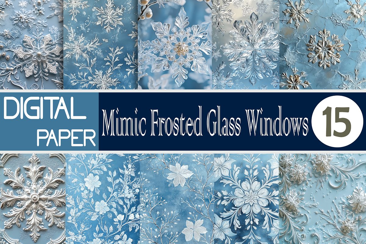 Frosted Glass Window Backgrounds, a Background Graphic by Printable Treasure (Photo 1 of 4)