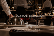 Restaurant Stationery Mockup Bundle, an Advertising Mockup by Serenefeeling (Thumbnail 9 of 9)