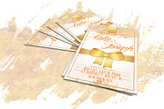 Gold Wedding Invitation, an Invitation Template by Tiaga (Thumbnail 2 of 3)