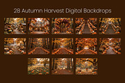 28 Autumn Harvest Digital Backdrops, a Background Graphic by 3Motional (Thumbnail 10 of 18)