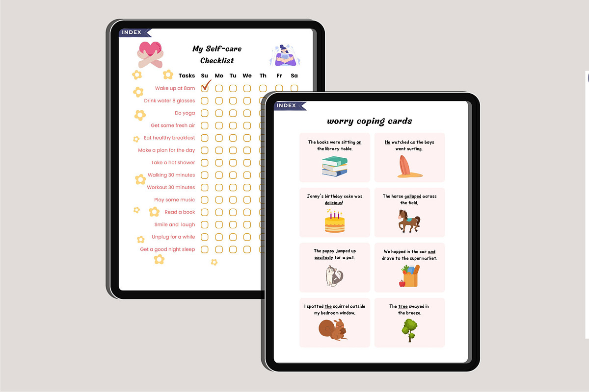Digital 2025 CBT Anxiety Workbook, a Stationery Template by Designmela01 (Photo 6 of 11)