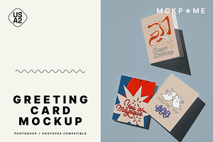 US A2 greeting cards mockup, a Merchandise Mockup by MCKP*ME
