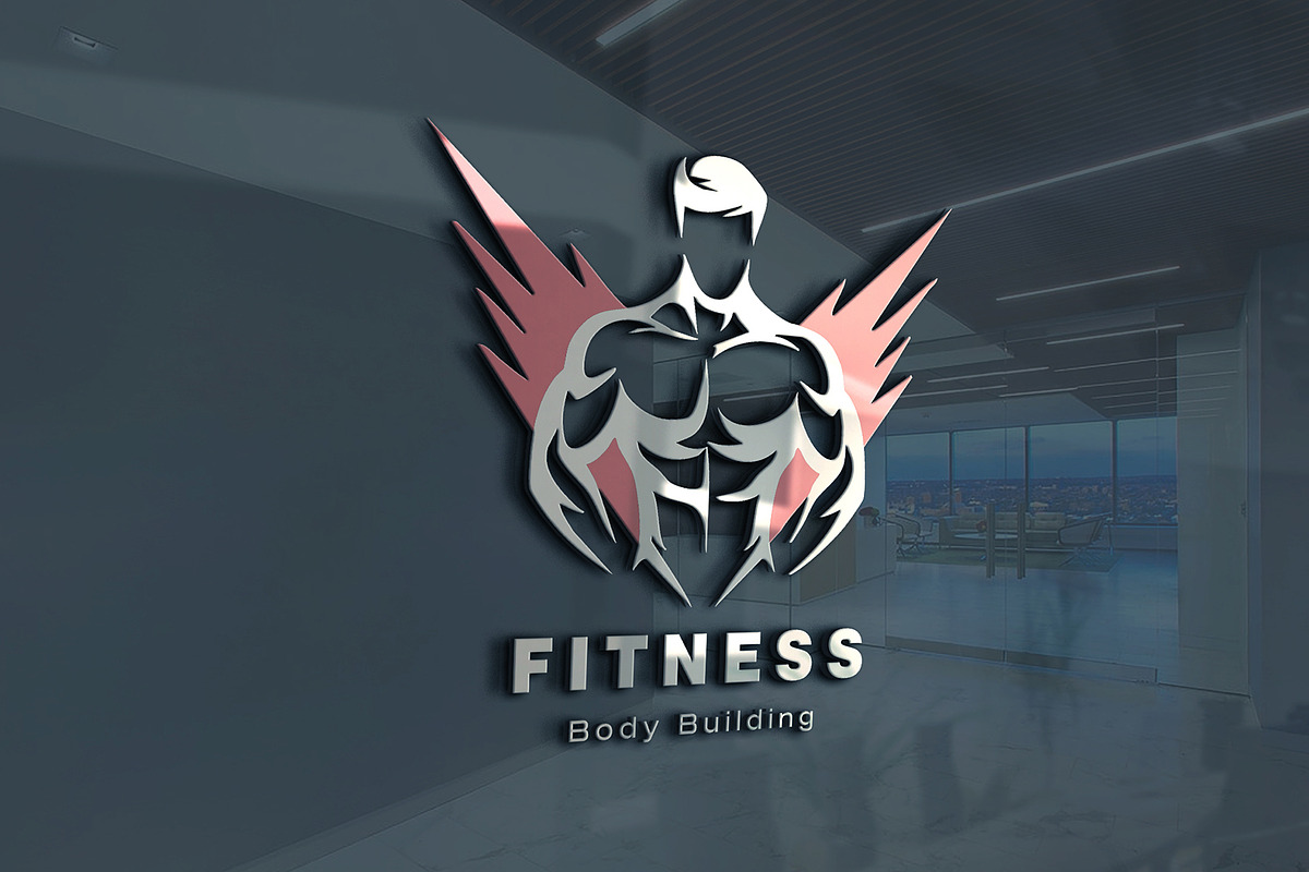 Modern Fitness & Gym Logo Template, a Branding & Logo Template by YUDesignStore (Photo 4 of 8)