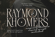 Raymond Khomers, a Sans Serif Font by Fargun Studio (Thumbnail 1 of 22)