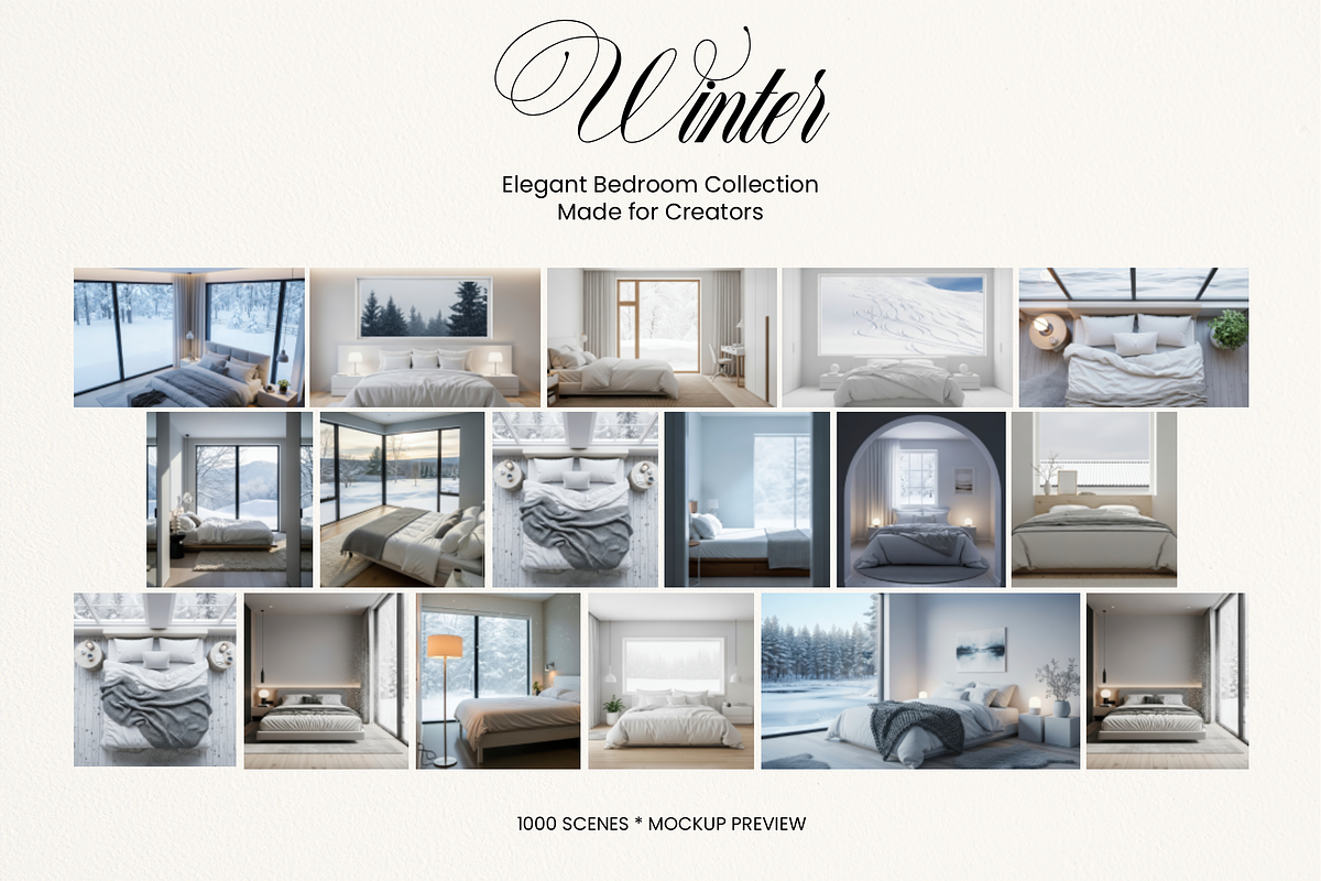 Ultimate Winter Bed Scene 1000 JPG, a Household Mockup by KennedyStudio (Photo 12 of 15)