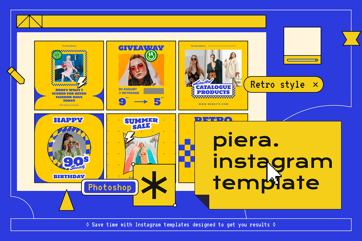 Piera Post & Story Template, a Social Media Template by Creatchees.std (Photo 1 of 5)