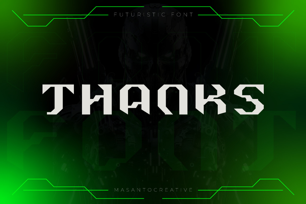 Orek Futuristic Display Font, a Sans Serif Font by kangfont Studio (Photo 10 of 11)