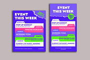 Weekly Event For Social Media Set, a Social Media Template by Gumico Studio. (Thumbnail 2 of 3)