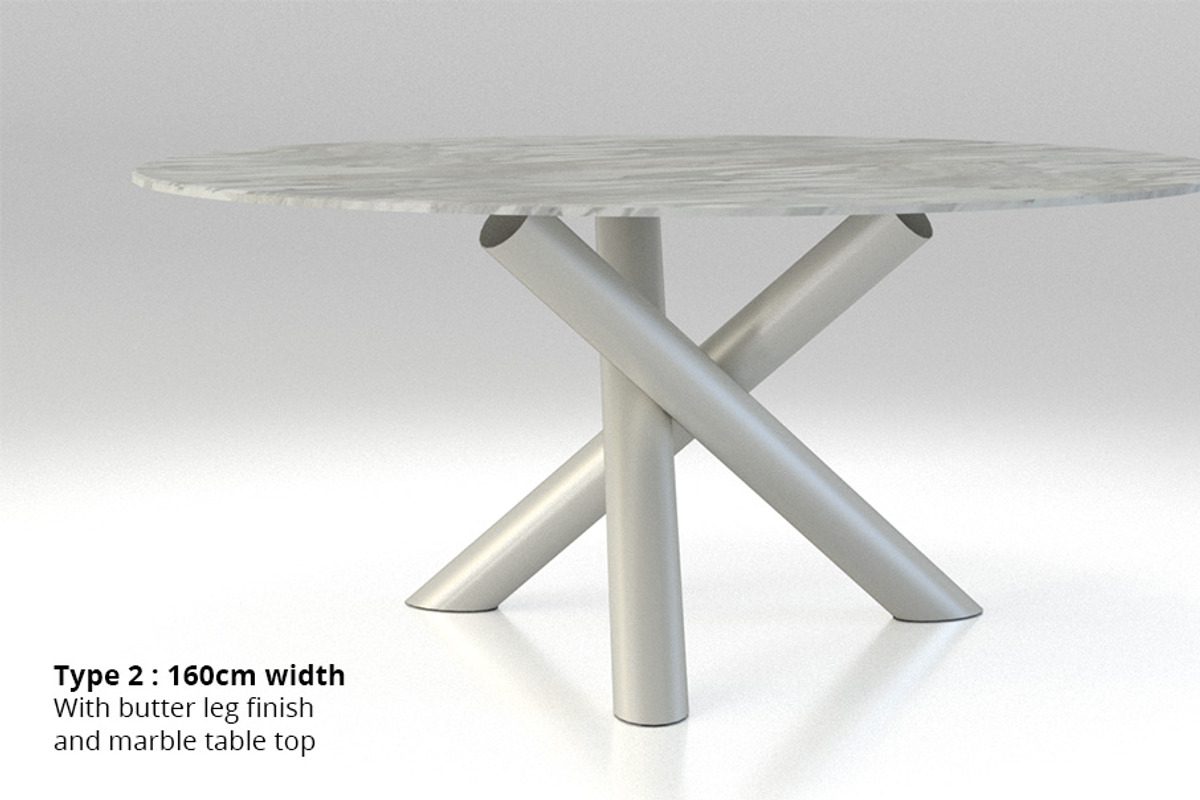 Minotti Van Dyck dining tables, a Furniture 3D Model by WidhiMuttaqien (Photo 2 of 12)