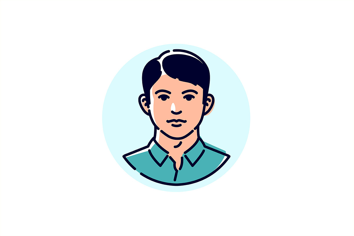 Avatars icons of people, a Person Illustration by GeekClick (Photo 4 of 7)