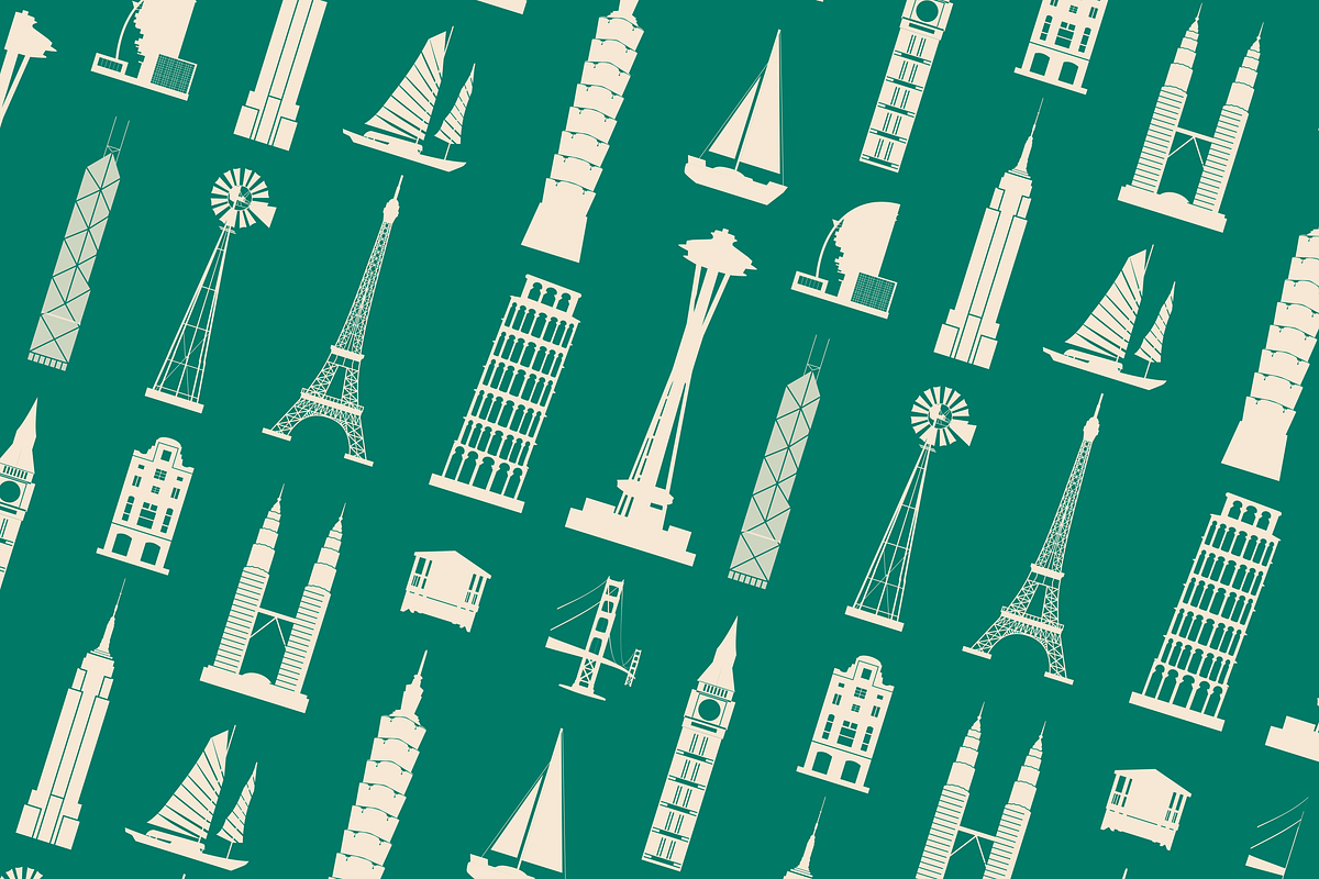 Retro Travel Icon pattern, a Pattern Graphic by Zakazis (Photo 6 of 7)