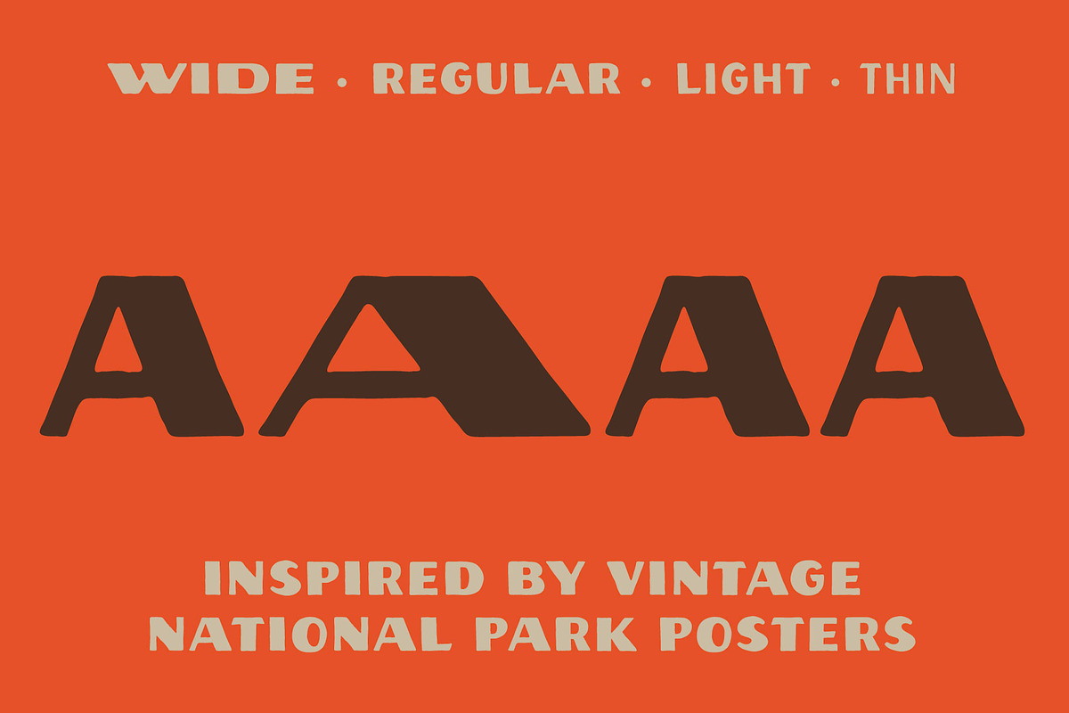 John Muir Sans – National Park Font, a Sans Serif Font by Vicarel Studios (Photo 9 of 16)