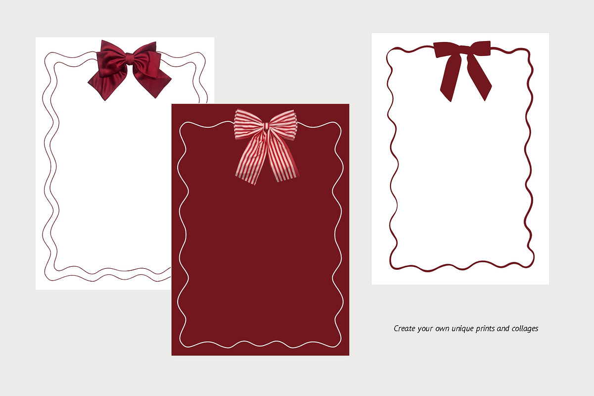 Cute Bows Clipart, a Decorative Illustration by Barkova Nadya (Photo 6 of 7)