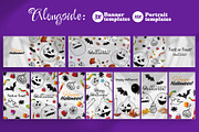 Halloween social media templates, a Social Media Template by MuzaInspires (Thumbnail 3 of 3)