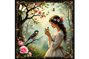 Romantic Collage, a Person Illustration by Sharon Schwalbe (Thumbnail 4 of 4)