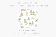 4 Pack Seamless Christmas Patterns, a Decorative Illustration by Pati Charm Studio (Thumbnail 3 of 7)