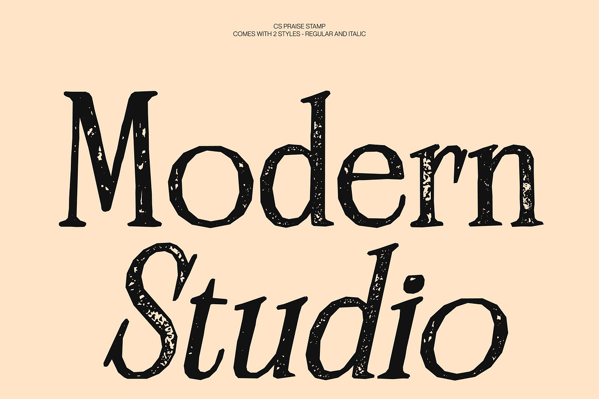 CS Praise Stamp, a Serif Font by Craft Supply Co. (Photo 3 of 8)