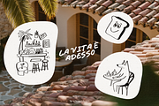Handdrawn Cafe Stickers, an Emoji Icon by nadispasibenko (Thumbnail 9 of 9)