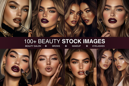 Luxury Beauty & Makeup Stock Photo, a Beauty & Fashion Photo by DesignsbyMariaStudio