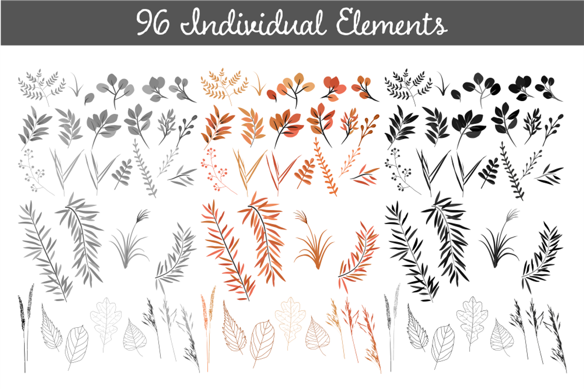 Halloween Leaves and Wreaths, an Illustration by Kelly Jane Creative (Photo 3 of 5)