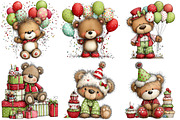 Whimsical Birthday Teddy Bear PNG, an Illustration by Craft Nest (Thumbnail 4 of 11)
