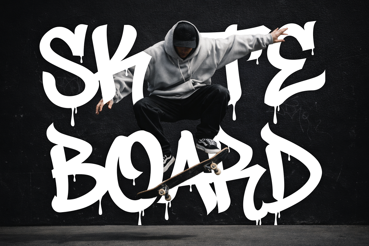 Junky Style - Freestyle Graffiti, a Handwritten Font by figuree studio (Photo 5 of 8)
