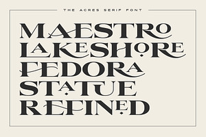 The Acres Font Duo