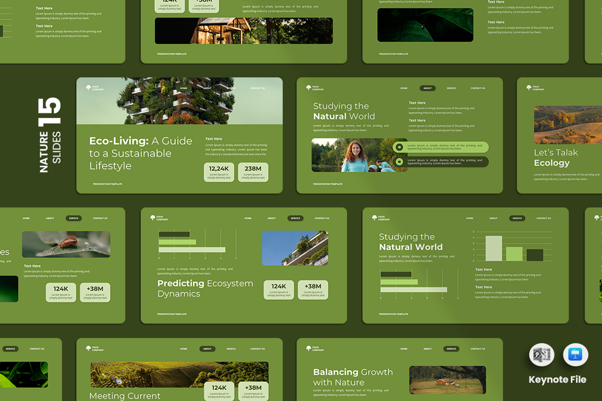 Ecosystem Education Keynote Template, a Presentation Template by QR Design Studio (Photo 1 of 3)