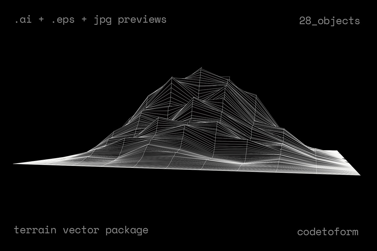GEO_TERRAIN2 Vector Pack, a Background Graphic by codetoform (Photo 13 of 14)
