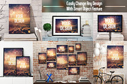 Canvas Poster Mock Up V2, a Print Template by Pixel Place (Thumbnail 4 of 6)