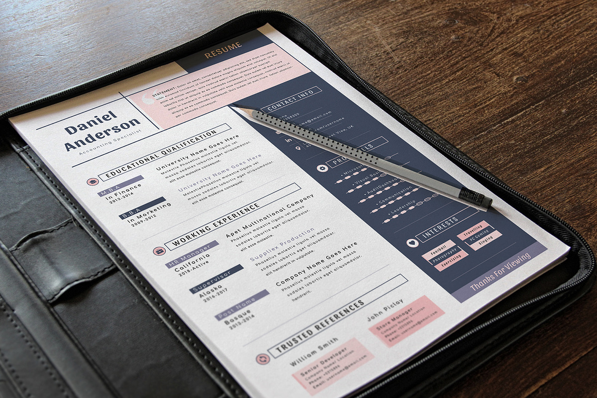 Resume Cv Template Word Apple Pages, a Resume Template by Tbunny (Photo 3 of 6)