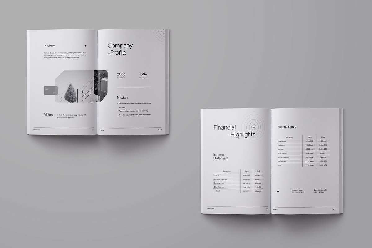 Annual Report Template - Mintech preview 3