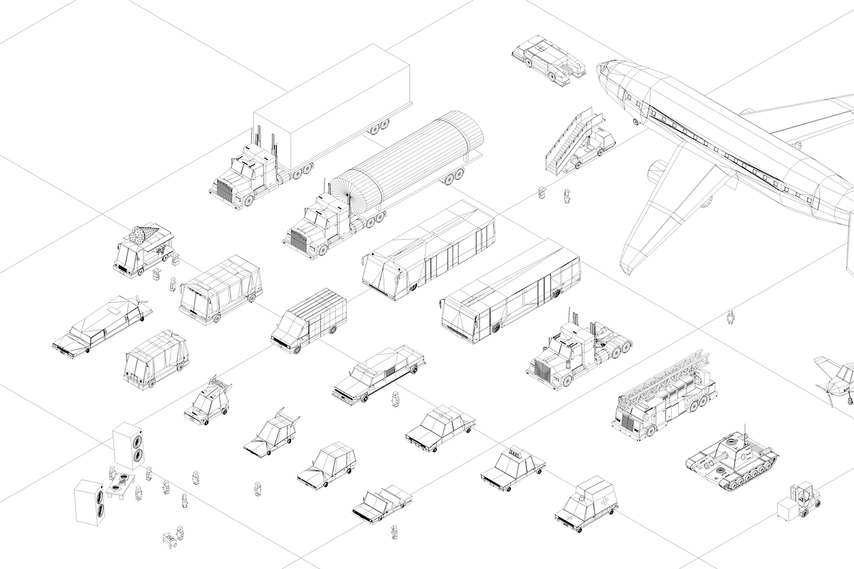 Low Poly City Cars Vehicles Pack, a Cars & Vehicle 3D Model by Anton Moek (Photo 2 of 26)