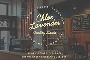 Chloe Lavender ~ Hand Drawn Script, a Script Font by Greenhouse Supply Co (Thumbnail 2 of 7)