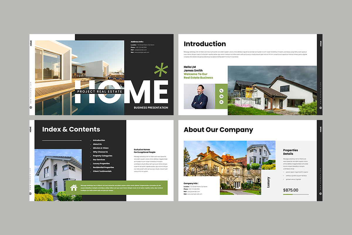 Real Estate Presentation Template, a Presentation Template by Pixelpick (Photo 2 of 5)